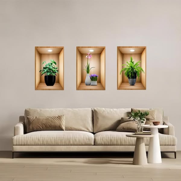 3D naljepnica za zid (set od 3)