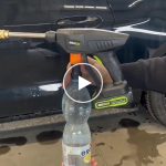 Brixon AKU ručni perač pod visokim tlakom + rezervne baterije (2 x 2 Ah) + pribor – video
