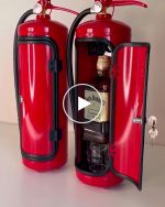 Minibar u vatrogasnom aparatu – video
