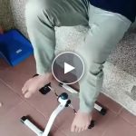 Minibicikl za vježbanje ispod stola, uz sofu ili stolicu – za ruke i noge, podesiv otpor, do 150 kg – video