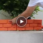 Ograda za vrt s efektom opeke (6 dijelova) – video