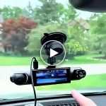Prednje i stražnje dashcam kamere s noćnim vidom – video