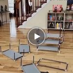 Prijenosni i kompaktan stalak za cipele – video