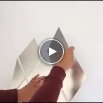 Samoljepljive naljepnice za zid u obliku ogledala (32 komada) – video