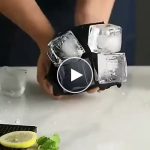 Silikonski kalup za velike kocke leda – video